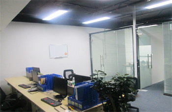 琶洲中洲中心办公室装修完工实景图